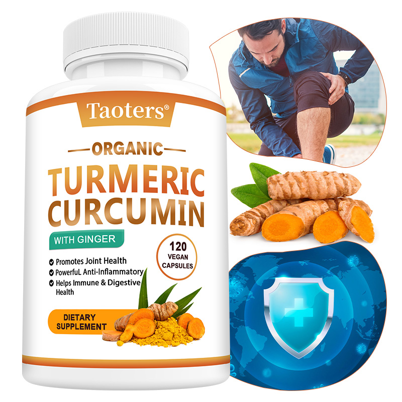 Turmeric Curcumin Capsule - ターメリック クルクミン & ジンジャー カプセル、関節の健康を促進、免疫と消化の健康をサポート、骨の構造のバランスを整えるサプリメント