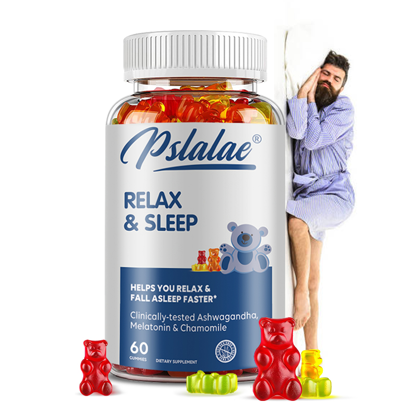 Melatonin Sleep Gummy - リラックスして眠る - メラトニン配合、リラックス効果、ストレス軽減、健康的な睡眠をサポート、非遺伝子組み換え、栄養補助食品