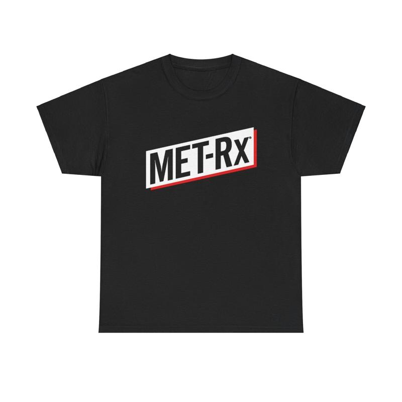 T Nutrition Fitness - Met Rx グラフィック T シャツボディービルスポーツ栄養補助食品フィットネスジム T
