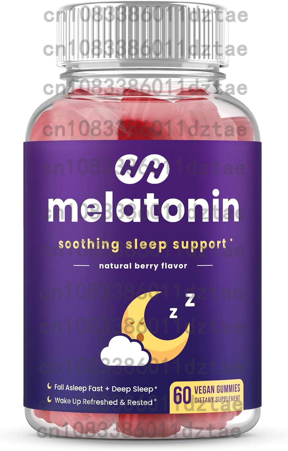 Melatonin Sleep Gummy - メラトニン グミ - 睡眠補助、睡眠の質向上、深い睡眠をサポート 60粒入り