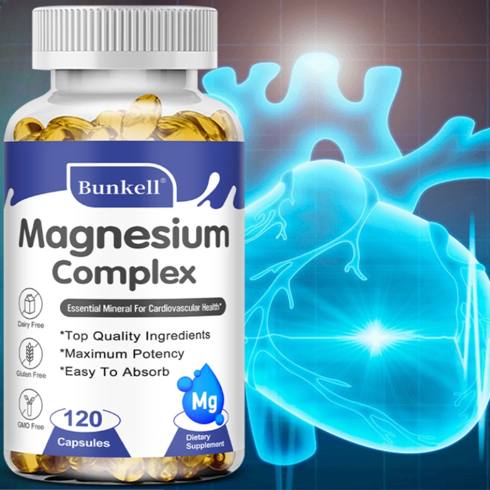 Magnesium Glycinate Capsule - グリシン酸マグネシウム - 神経系、睡眠の質の向上、ストレス軽減、健康的な睡眠と筋肉の成長の促進に効果があります。