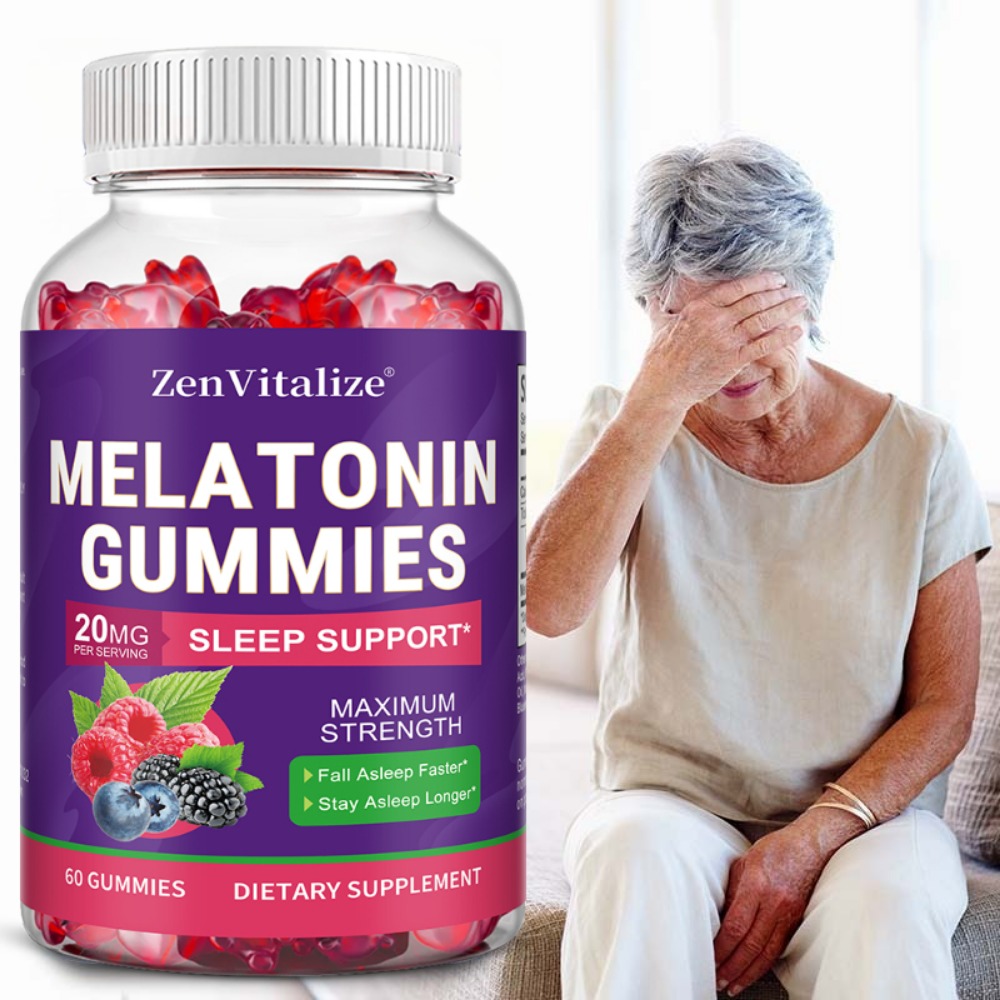 Melatonin Sleep Gummy - 大人用メラトニン グミは睡眠の質を高め、気分を改善し、睡眠リズムを調節します。
