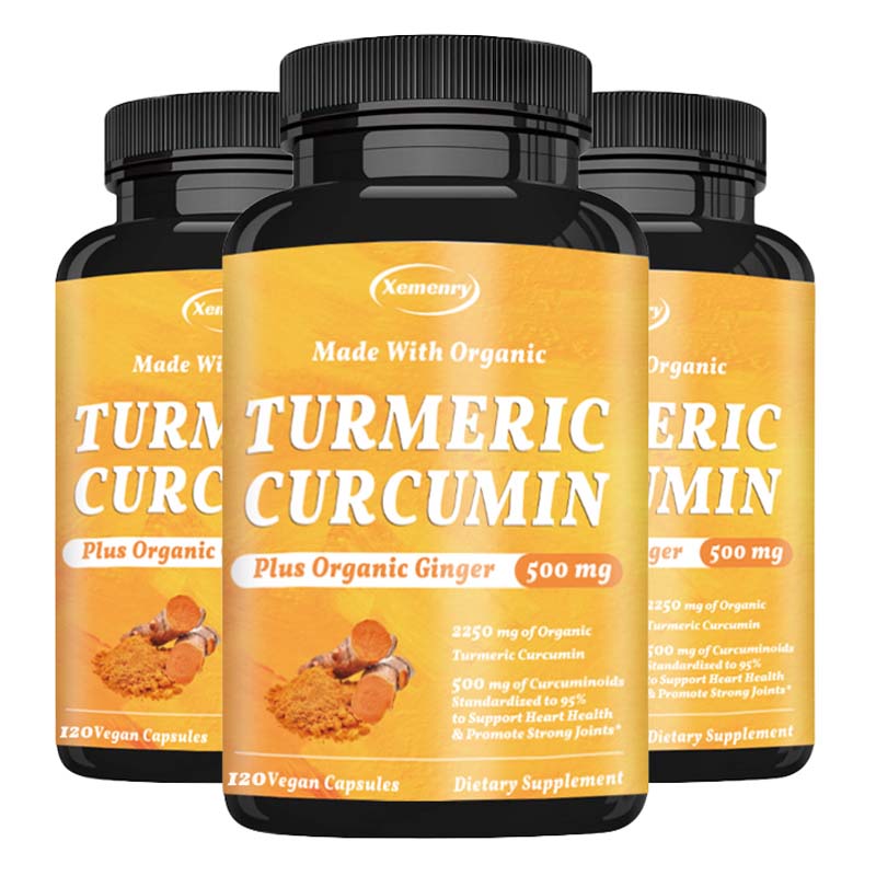 Turmeric Curcumin Capsule - ターメリッククルクミンと黒胡椒で最適な吸収を実現、最高のビーガン関節サポートサプリメント