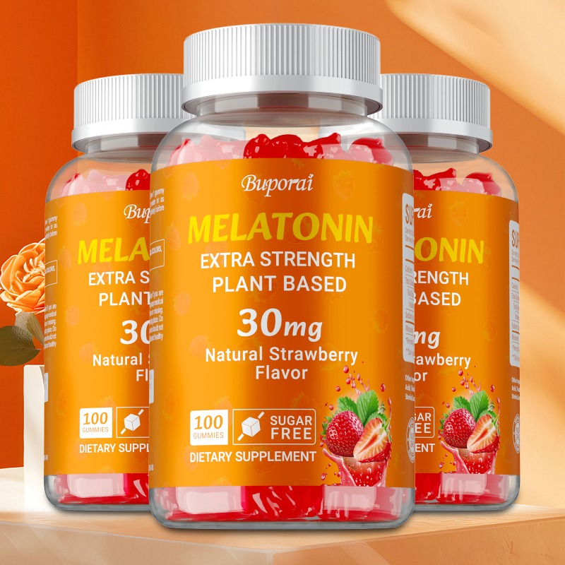 Melatonin Sleep Gummy - メラトニン 30mg - 不安やストレスを軽減し、睡眠の質を改善し、免疫システムの健康をサポートし、肌の保護、抗酸化作用があります。