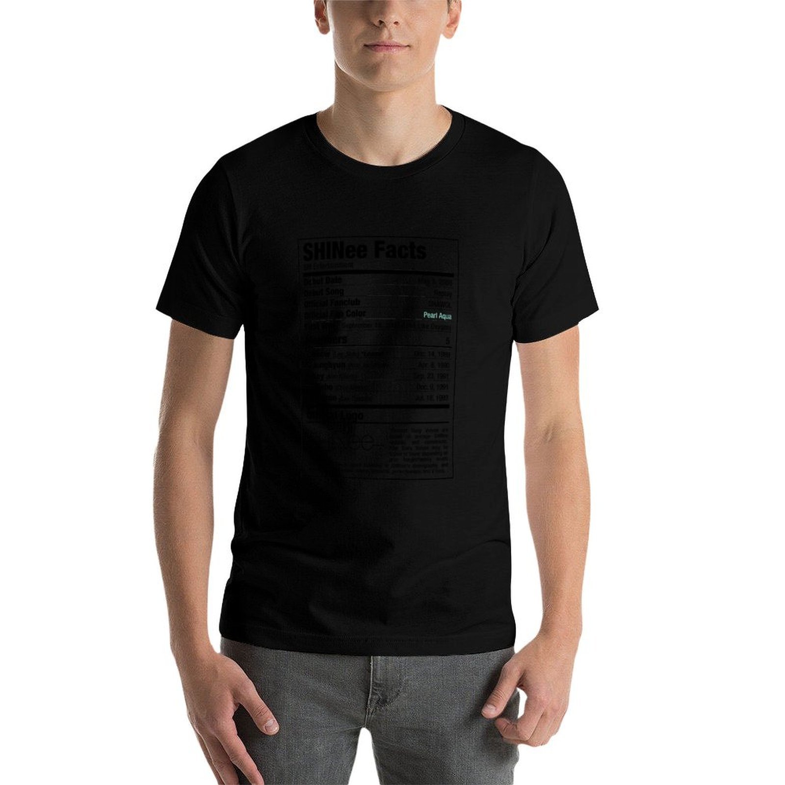 SHINee Kpop 栄養成分表示Tシャツ フィットネス  - T Nutrition Fitness のレビューと価格