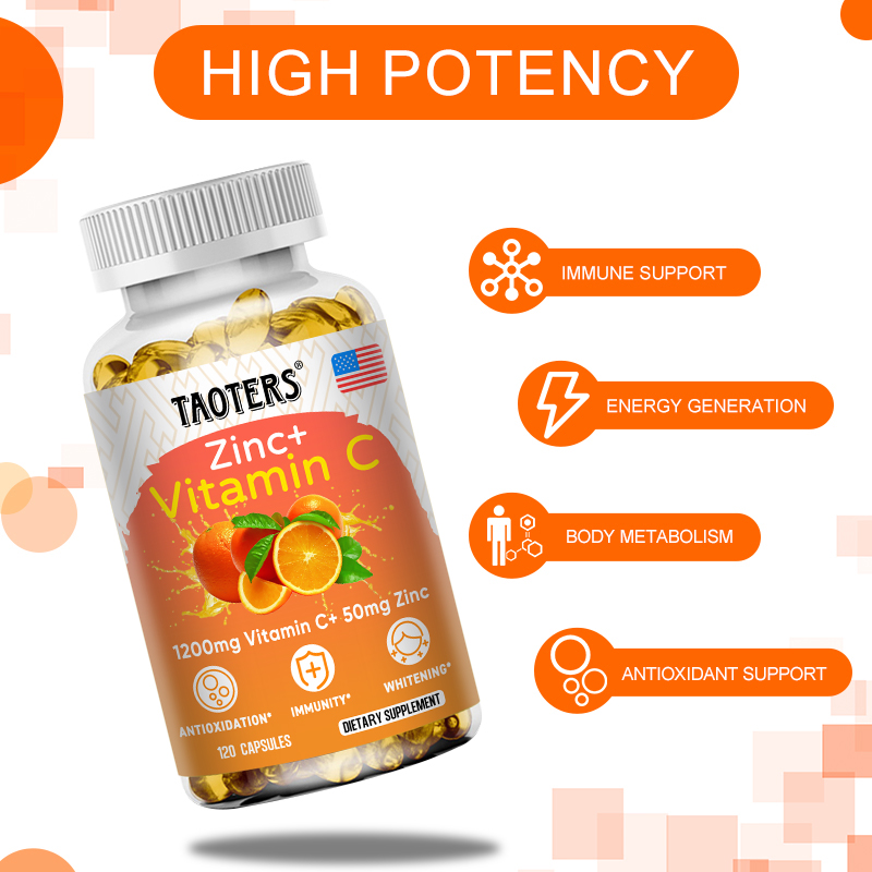 免疫サポートのためのビタミンC＆亜鉛サプリメント - ビタミ - Zinc Supplement 50Mg のレビューと価格