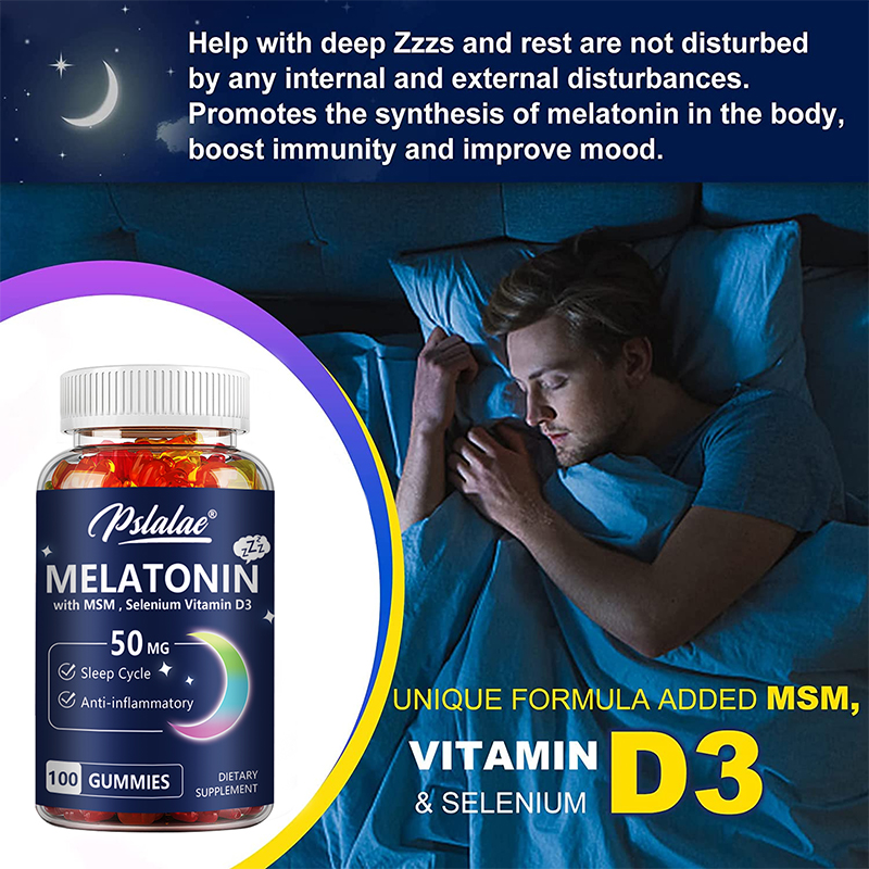メラトニン グミ 50mg - 睡眠補助、睡眠の質の向上、深 - Melatonin Sleep Gummy のレビューと価格