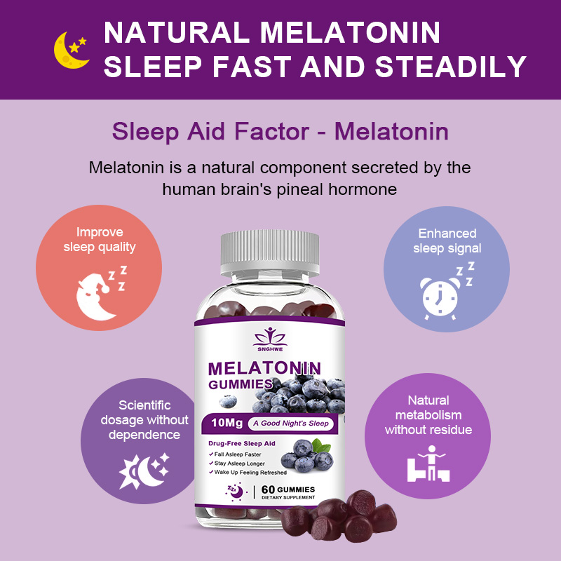 睡眠用メラトニン グミ 10mg 早く眠りにつき、より長く眠 - Melatonin Sleep Gummy のレビューと価格