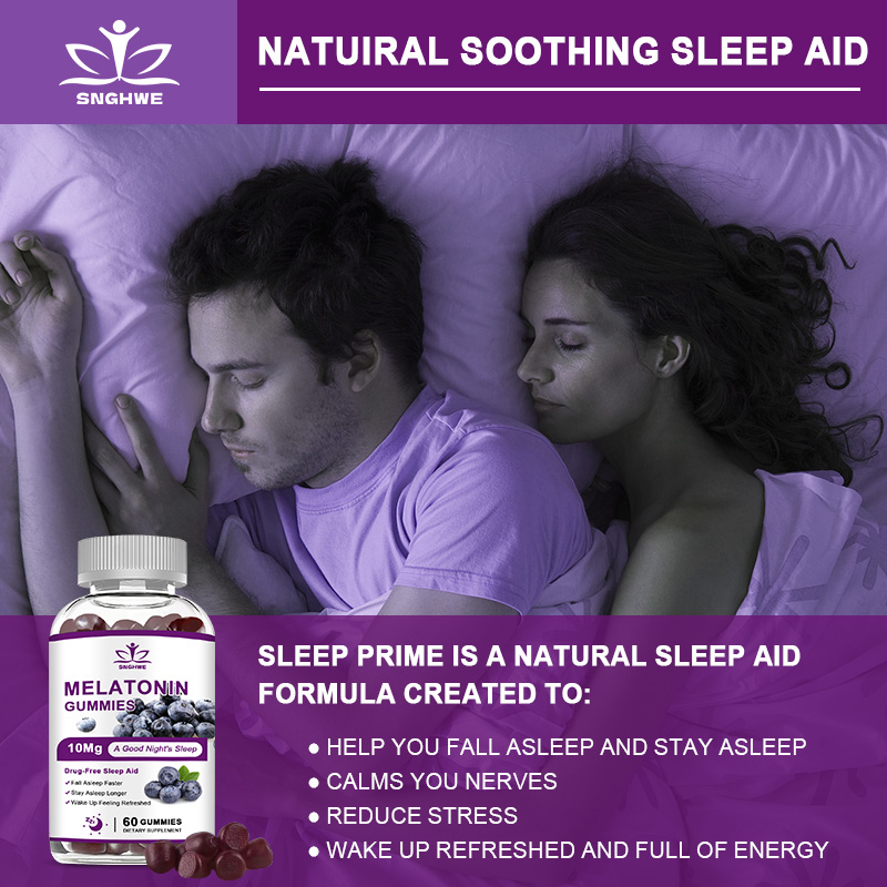 睡眠用メラトニン グミ 10mg 早く眠りにつき、より長く眠 - Melatonin Sleep Gummy のレビューと価格