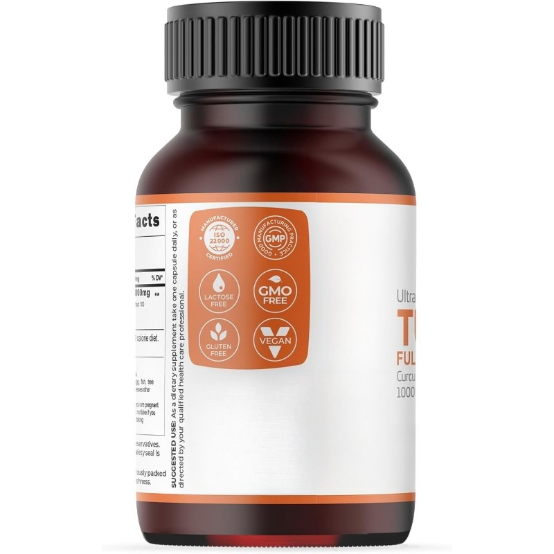 ターメリックカプセル 1000mg クルクミン95%配合 ピ - Turmeric Curcumin Capsule のレビューと価格