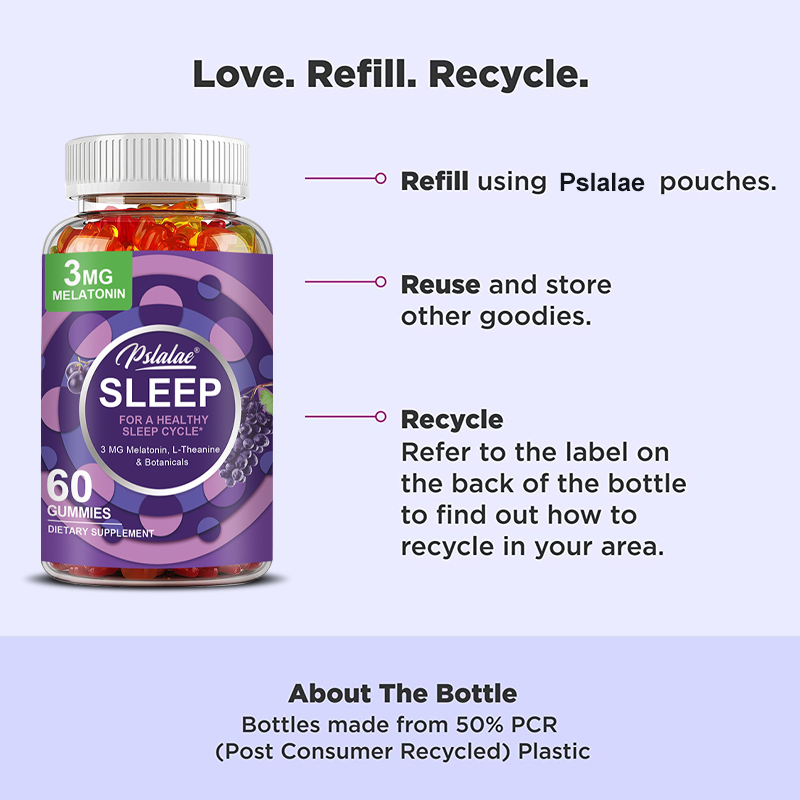 スリープグミ - メラトニン、L-テアニン配合 - 睡眠を助 - Melatonin Sleep Gummy のレビューと価格