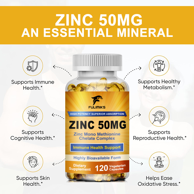 プレミアム純亜鉛カプセル 50 mg サプリメント、高吸収、 - Zinc Supplement 50Mg のレビューと価格