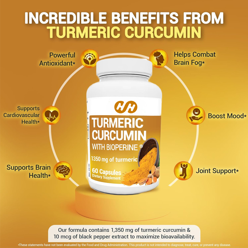 ウコンサプリメント（ブラックペッパー配合）（バイオペリン）- - Turmeric Curcumin Capsule のレビューと価格