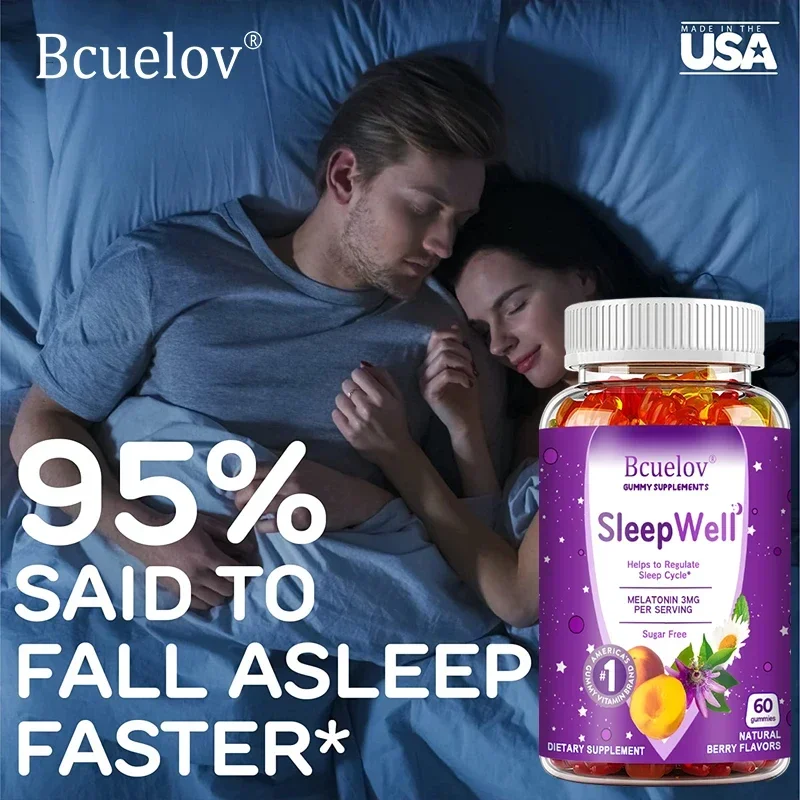 天然のメラトニングミ,3 mg,秋と自然,不眠症と戦い,免疫 - Melatonin Sleep Gummy のレビューと価格