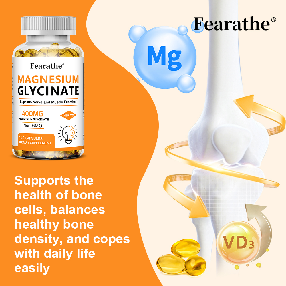 グリシン酸マグネシウム400mgカプセル、筋肉、骨、心臓、神 - Magnesium Glycinate Capsule のレビューと価格