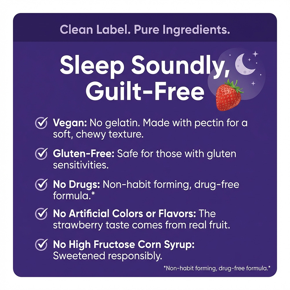 メラトニン グミ 10mg、天然睡眠補助剤、健康的な睡眠サイ - Melatonin Sleep Gummy のレビューと価格