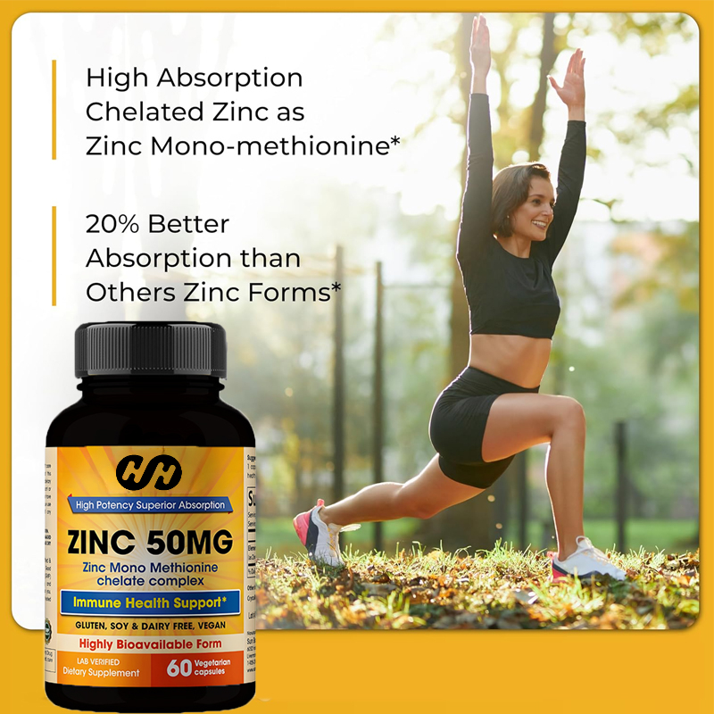 亜鉛サプリメント 50mg、60カプセル、ベジタリアンカプセ - Zinc Supplement 50Mg のレビューと価格