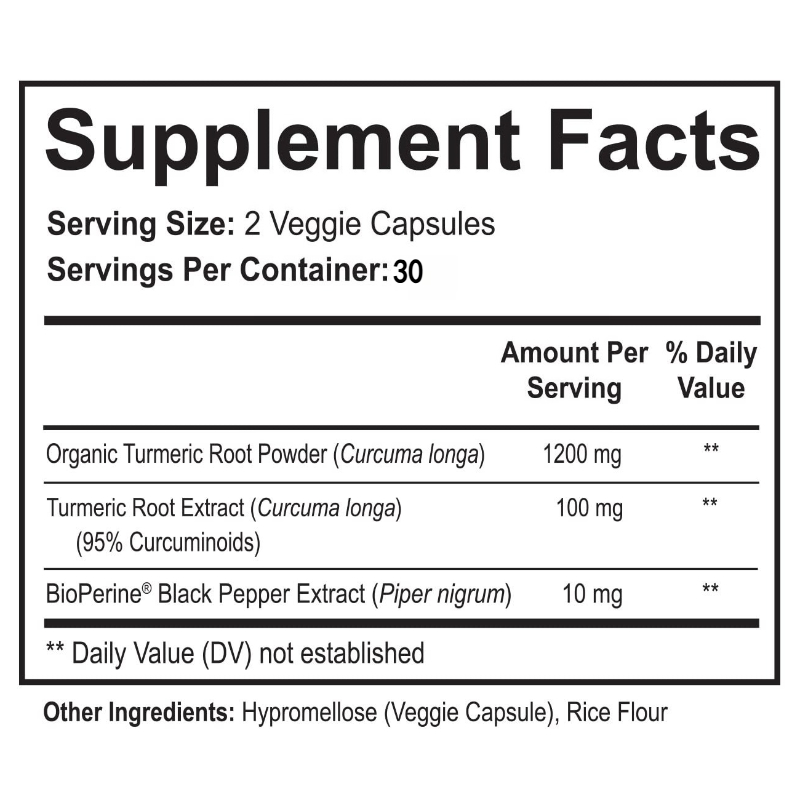 ターメリッククルクミンサプリメント1650mg、クルクミノイ - Turmeric Curcumin Capsule のレビューと価格