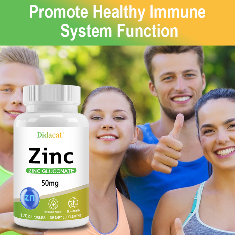 グルコン酸亜鉛カプセル 50MG、免疫、皮膚、心臓、抗酸化作 - Zinc Supplement 50Mg のレビューと価格
