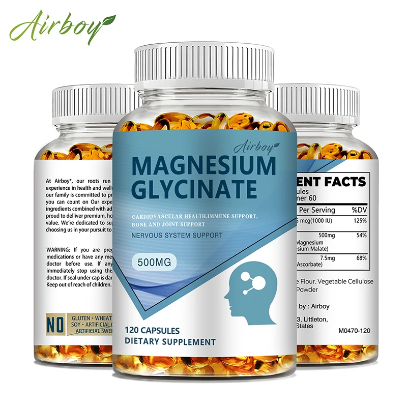 睡眠を改善し、神経をリラックスさせ、脳の健康を改善し、筋肉と - Magnesium Glycinate Capsule のレビューと価格