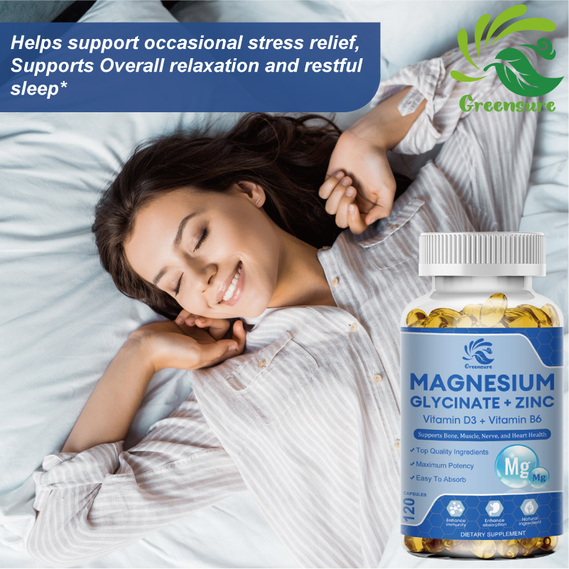 マグネシウムグリシン酸と亜鉛 500mg ミネラルサプリメン - Magnesium Glycinate Capsule のレビューと価格