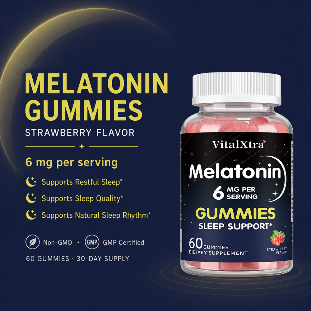 メラトニン グミ 6mg、自然な夜の休息サポート、毎日の緊張 - Melatonin Sleep Gummy のレビューと価格