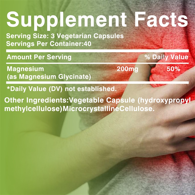 グリシン酸マグネシウムカプセルは、ストレスを軽減し、睡眠の質 - Magnesium Glycinate Capsule のレビューと価格
