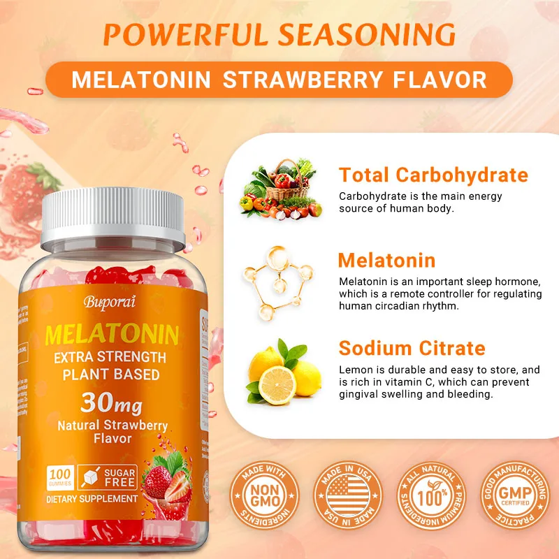 メラトニン 30mg - 不安やストレスを軽減し、睡眠の質を - Melatonin Sleep Gummy のレビューと価格