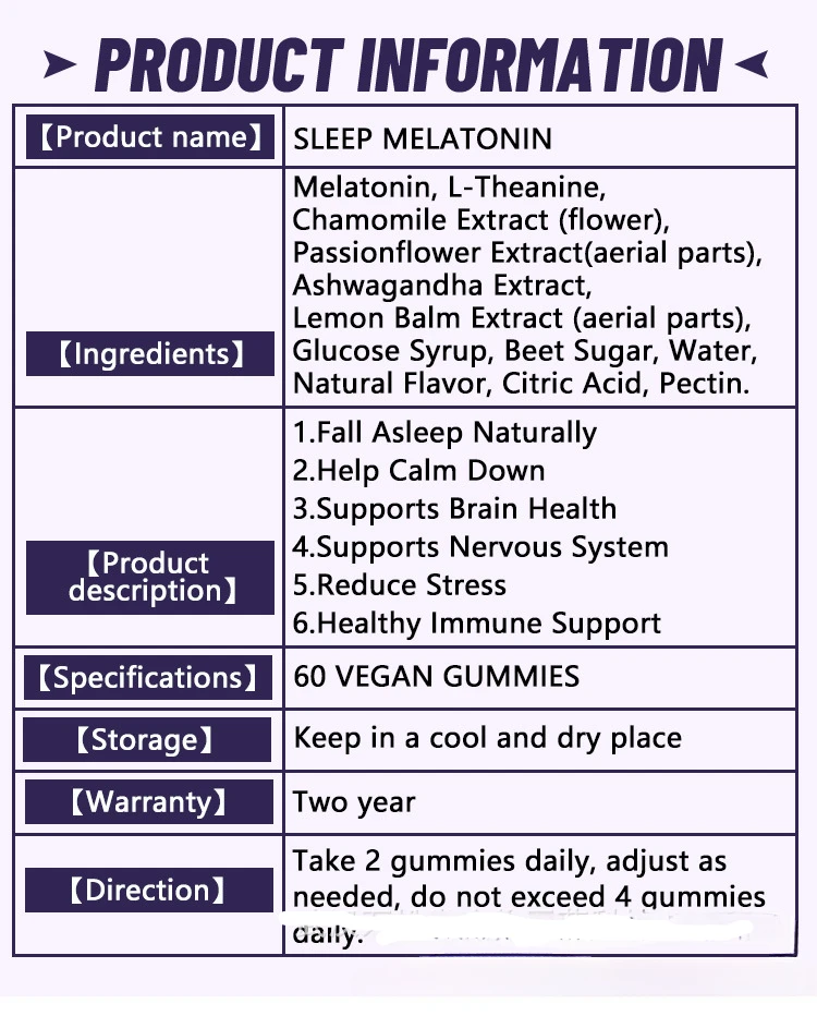 2 ボトル 120 グミ睡眠メラトニン グミクイックスリープ - Melatonin Sleep Gummy のレビューと価格